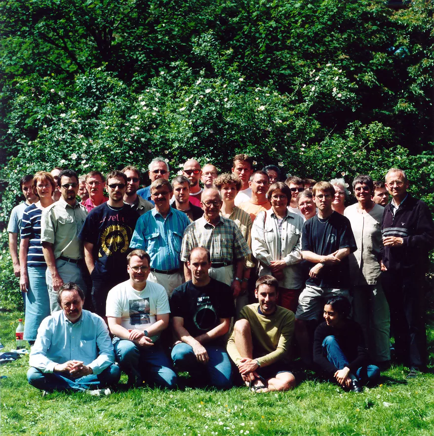 Astronomers in a park 